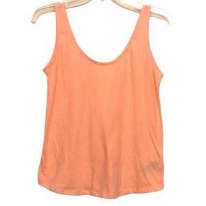 🌞 Old Navy peach colored scoop neck cami tank top thin sheer women size XS